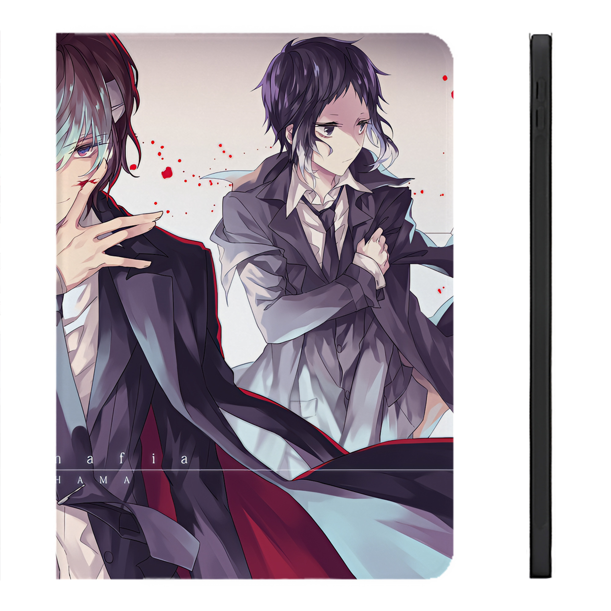 （画像用） 文豪ストレイドッグス Bungo Stray Dogs IPadケース ペンホルダー付き ブックスタイルデザイン